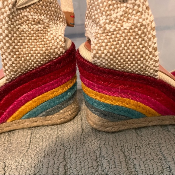 Castaner x Paul Smith rainbow lace-up espadrille wedges size 37 🌈 - Picture 4 of 7